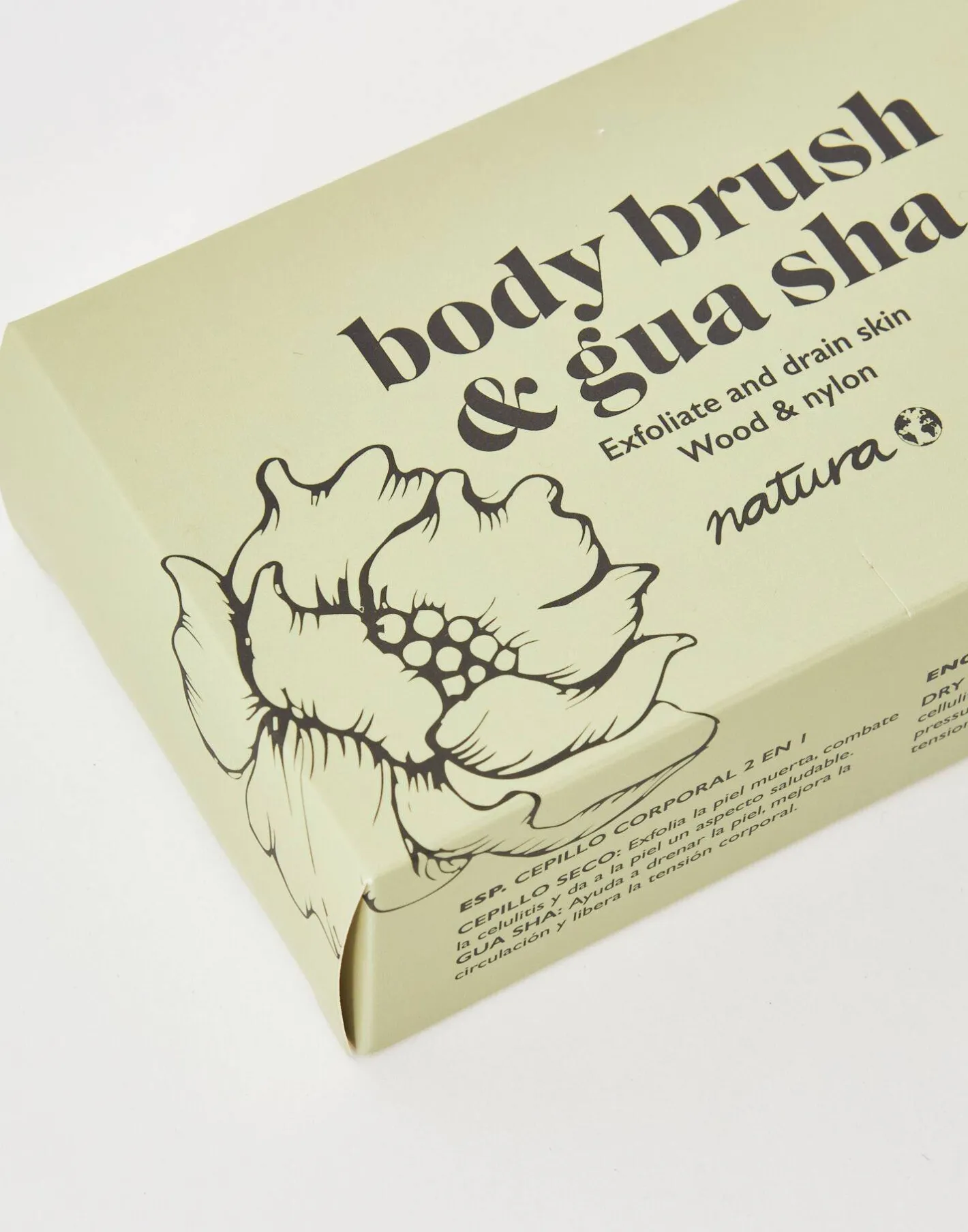 Natura Selection Cepillo Corporal Con Gua Sha
