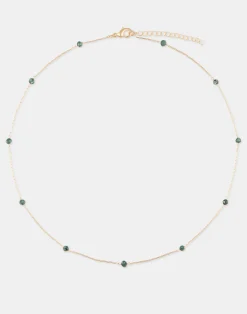 Natura Selection Collar Dorado Piedra Color