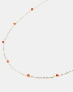 Natura Selection Collar Dorado Piedra Color