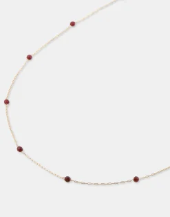 Natura Selection Collar Dorado Piedra Color