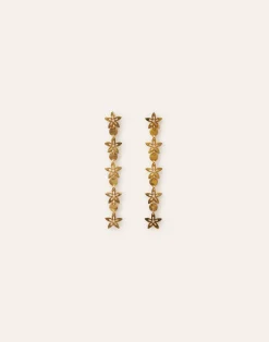 Natura Selection Pendientes Largos Flor