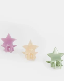 Natura Selection Set 3 Pinzas Pelo Estrellitas