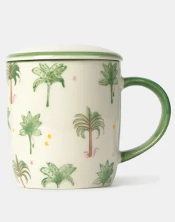Natura Selection Taza Té Palmeras