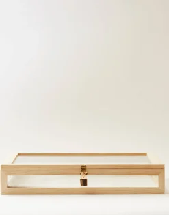 Natura Selection Vitrina Cristal Y Madera Grande